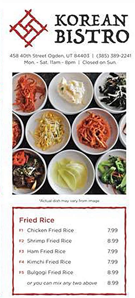 soonmoo korean bistro menu